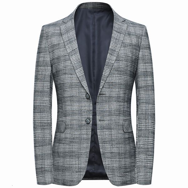 fashion blazer mens casual jacket thin plaid slim fit blazer masculino male suits jacket coats, White;black
fashion blazer mens casual jacket thin plaid slim fit blazer masculino male suits jacket coats, White;black