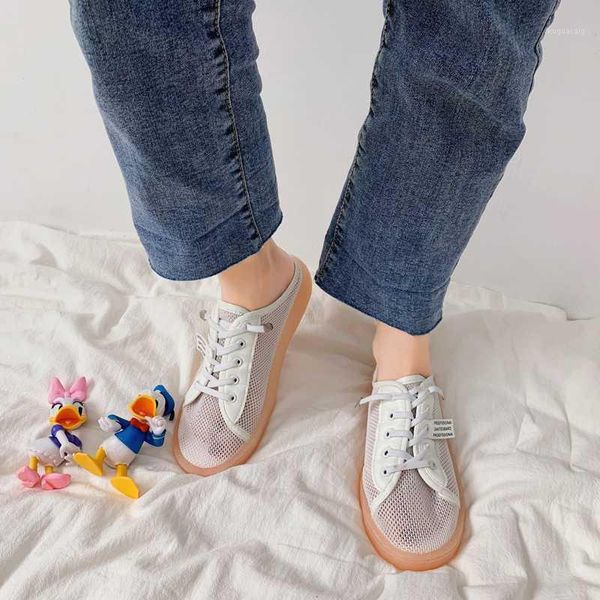slippers breathable mesh strappy flat half women closed toe sandals summer heel round mules shoes 20211, Black
slippers breathable mesh strappy flat half women closed toe sandals summer heel round mules shoes 20211, Black