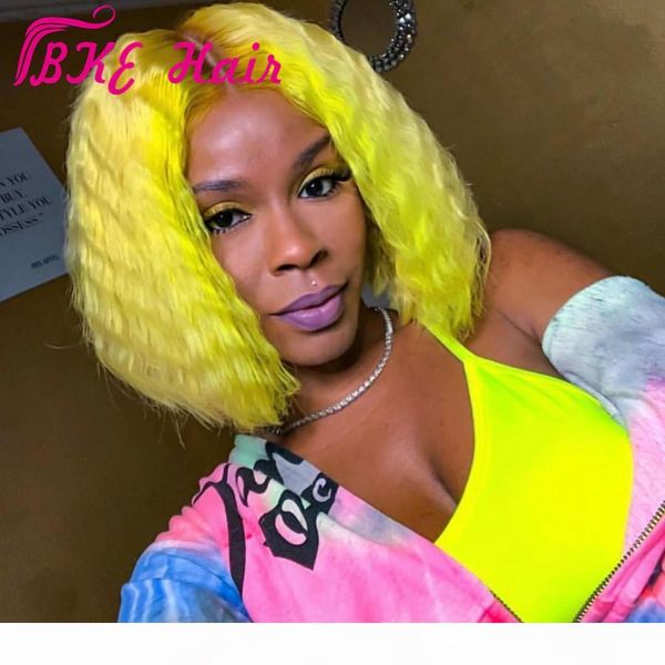 yellow synthetic lace front wigs heat resistant fiber hair dark roots short bob loose wave wig for black women
yellow synthetic lace front wigs heat resistant fiber hair dark roots short bob loose wave wig for black women