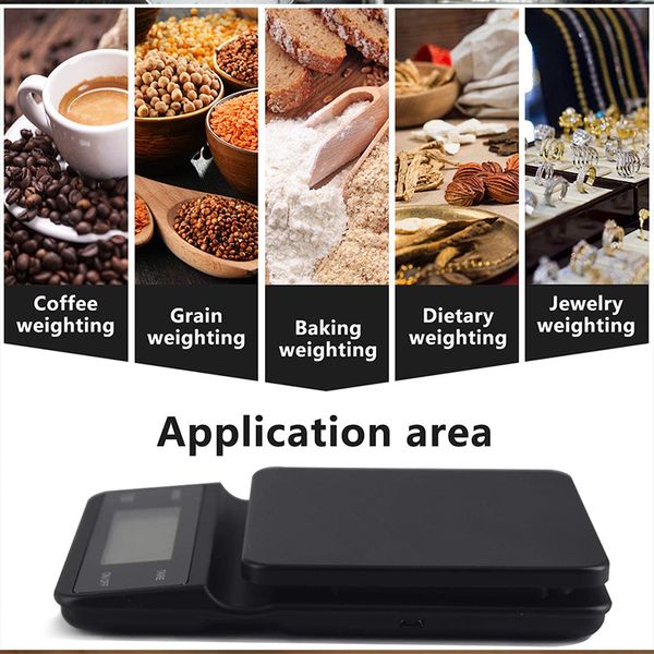 coffee scale 3kg/0.1g lcd digital high precision 0.1g kitchen bench scale intelligent baking countdown weighing scales measurement
coffee scale 3kg/0.1g lcd digital high precision 0.1g kitchen bench scale intelligent baking countdown weighing scales measurement