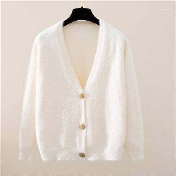 cbafu cardigans sweater single breasted v neck long sleeve autumn winter coat jacket loose outwear 3 color soft m0361, White
cbafu cardigans sweater single breasted v neck long sleeve autumn winter coat jacket loose outwear 3 color soft m0361, White