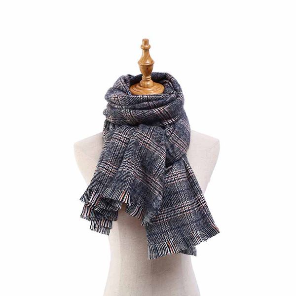 2021 presents, woolen scarf sweet style scarf windproof and thickened scarf fringed shawl, Blue;gray
2021 presents, woolen scarf sweet style scarf windproof and thickened scarf fringed shawl, Blue;gray