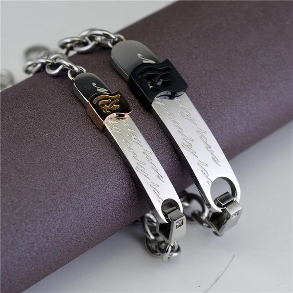 charm bracelets korean style black color stainless steel chain for women men birthday gift fashion 10mm couple wristband drop, Golden;silver
charm bracelets korean style black color stainless steel chain for women men birthday gift fashion 10mm couple wristband drop, Golden;silver