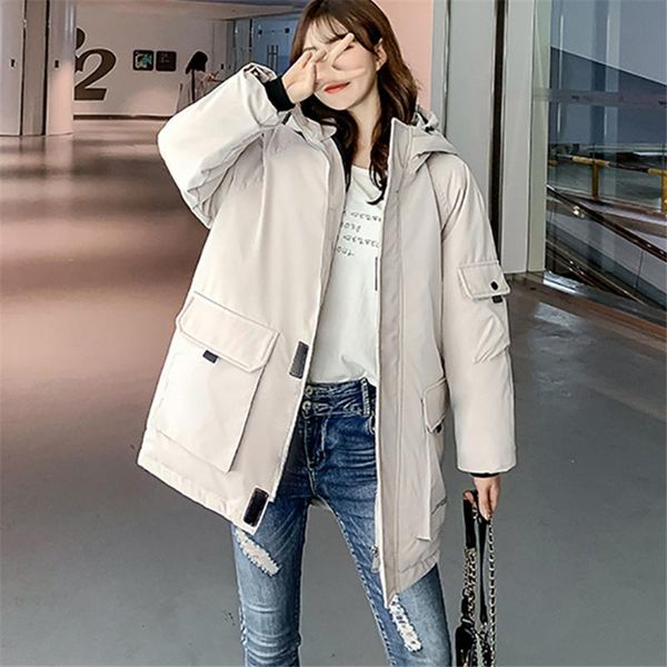 mid-length cotton-padded jacket women 2020 winter fashion new student loose hooded thick warm tooling coat trend 198, Black
mid-length cotton-padded jacket women 2020 winter fashion new student loose hooded thick warm tooling coat trend 198, Black