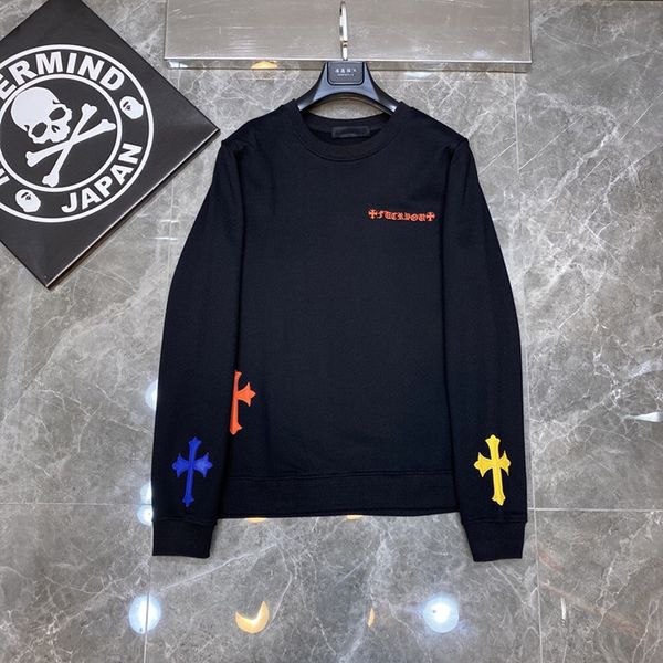 poison version ch crosin new back color cross loose round neck sweater base coat men's and women's, Black
poison version ch crosin new back color cross loose round neck sweater base coat men's and women's, Black