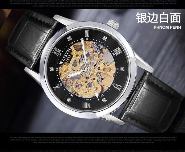 hor wlisth men men's silver edge black products selling quality brand double-sided hollow men's mechanical watch men's skin s, Slivery;brown
hor wlisth men men's silver edge black products selling quality brand double-sided hollow men's mechanical watch men's skin s, Slivery;brown