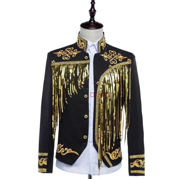 men's suits & blazers stage sequins blazer men formal dress latest coat pant designs suit costume homme punk tassel for terno slim fit, White;black
men's suits & blazers stage sequins blazer men formal dress latest coat pant designs suit costume homme punk tassel for terno slim fit, White;black
