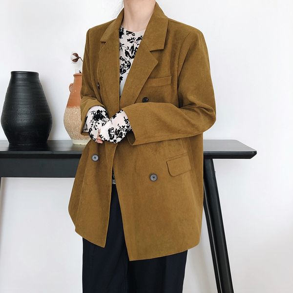 2021 New Elegant Female Blazer Spring Chic Korean Fall Suit Loose Leather Jacket Padded Shoulder Fashion Green Blazers UEA7 XXK0, White;black
2021 New Elegant Female Blazer Spring Chic Korean Fall Suit Loose Leather Jacket Padded Shoulder Fashion Green Blazers UEA7 XXK0, White;black