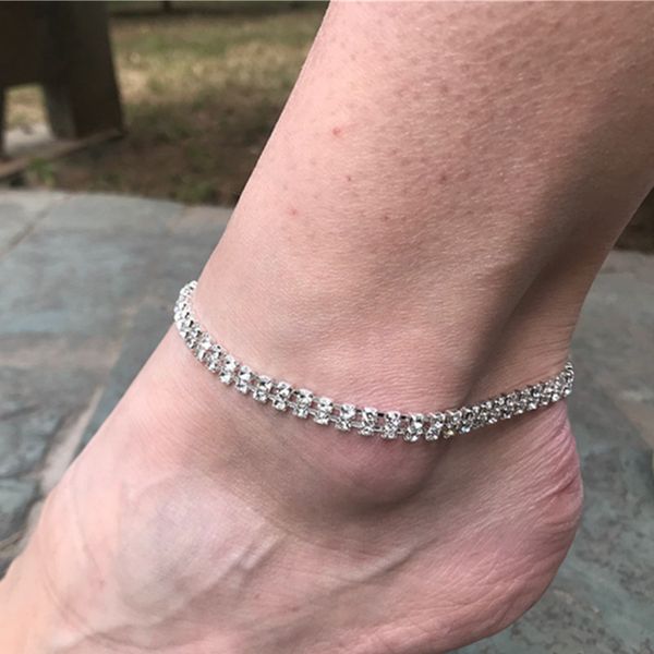 double row crystal rhinestone foot chain anklets party diamond tennis chain ankle bracelet, Red;blue
double row crystal rhinestone foot chain anklets party diamond tennis chain ankle bracelet, Red;blue