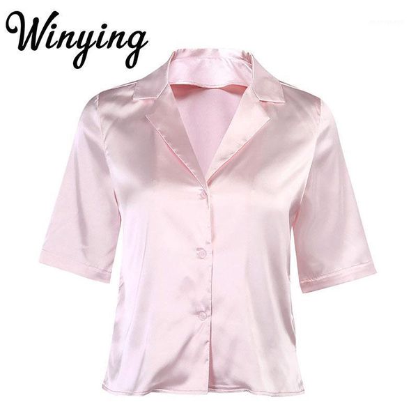 women's blouses & shirts women blouse work wear ladies clothing solid color fashion chic casual short sleeve satin silk turn down coll, White
women's blouses & shirts women blouse work wear ladies clothing solid color fashion chic casual short sleeve satin silk turn down coll, White