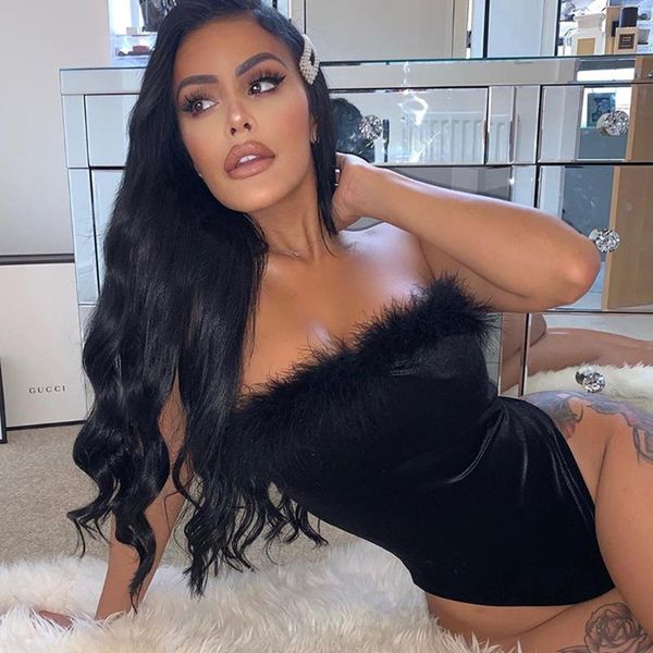 women cute feathers bodysuits black fur rompers outfits off shoulder bodycon bodysuits short jumpsuits party club overalls, Black;white
women cute feathers bodysuits black fur rompers outfits off shoulder bodycon bodysuits short jumpsuits party club overalls, Black;white