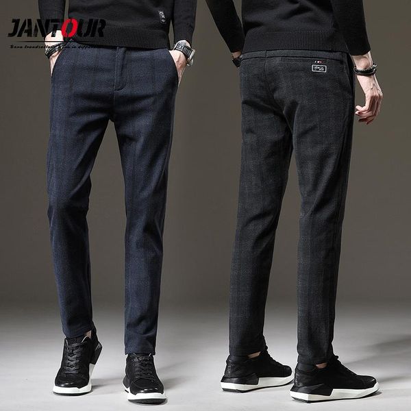 men's pants 2021 business casual men autumn winter brand clothing black man fashion plaid thicken straight trousers size 28-38
men's pants 2021 business casual men autumn winter brand clothing black man fashion plaid thicken straight trousers size 28-38