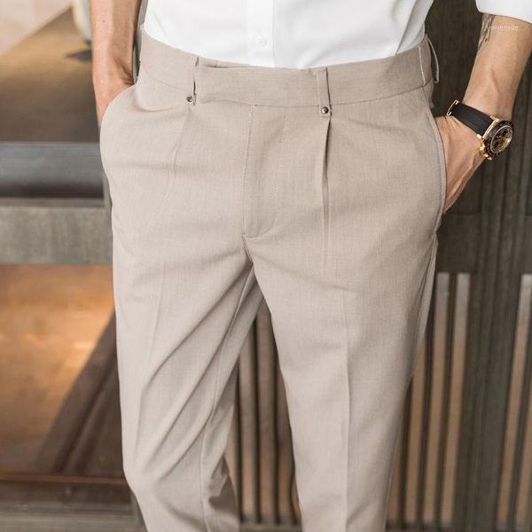 2020 fashion casual business dress pants elastic waist slim fit office social wedding suit pants streetwear costume homme 28-361, White;black
2020 fashion casual business dress pants elastic waist slim fit office social wedding suit pants streetwear costume homme 28-361, White;black