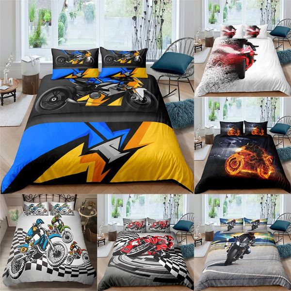 3d printed motorcycle pattern bedding set cool duvet cover bedclothes home textiles luxury kids and bedding set
3d printed motorcycle pattern bedding set cool duvet cover bedclothes home textiles luxury kids and bedding set