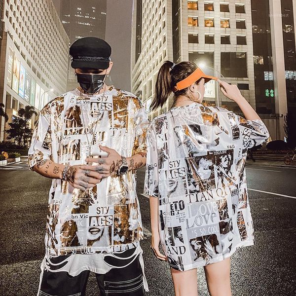 new t-shirt men shiny letters silver print short sleeve o-neck fashion oversized casual summer man t shirt women asia size1, White;black
new t-shirt men shiny letters silver print short sleeve o-neck fashion oversized casual summer man t shirt women asia size1, White;black