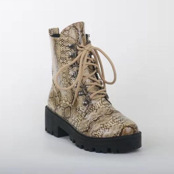 boots 2021 women snake punk ankle round toe lace-up winter shoes femme botas mujer high heel plus size 36-43, Black
boots 2021 women snake punk ankle round toe lace-up winter shoes femme botas mujer high heel plus size 36-43, Black