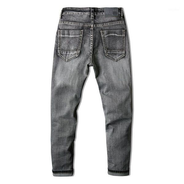 classic style grey cotton men's slim jeans 2020 new elastic business casual jean pants male brand trousers 401, Blue
classic style grey cotton men's slim jeans 2020 new elastic business casual jean pants male brand trousers 401, Blue