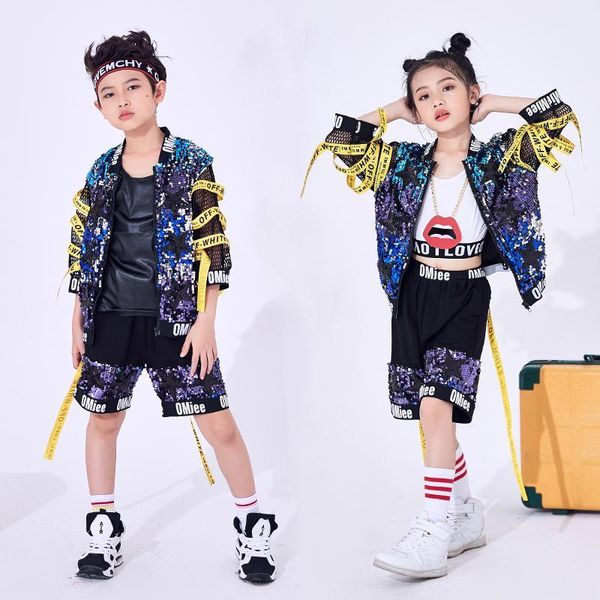 stage wear children girl boy hip hop costume sequins glitter jazz street dance baseball clothes coat shorts for kids dl24641, Black;red
stage wear children girl boy hip hop costume sequins glitter jazz street dance baseball clothes coat shorts for kids dl24641, Black;red