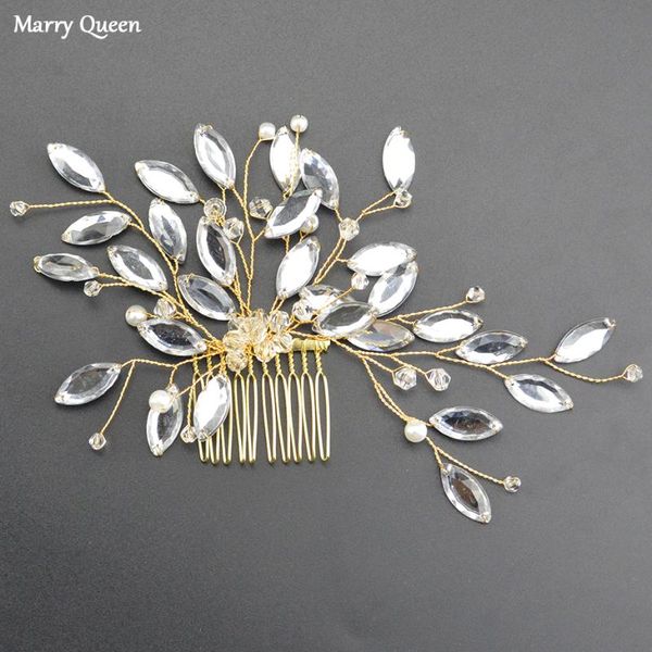 new gold color luxury pearl hair comb fashion handmade crystal ladies tiara hair accessories wedding water drill bit decoration, Golden;silver
new gold color luxury pearl hair comb fashion handmade crystal ladies tiara hair accessories wedding water drill bit decoration, Golden;silver