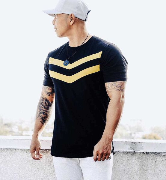 muscle brothers summer new sports fitness training t-shirt men's casual cotton short sleeve, White;black
muscle brothers summer new sports fitness training t-shirt men's casual cotton short sleeve, White;black