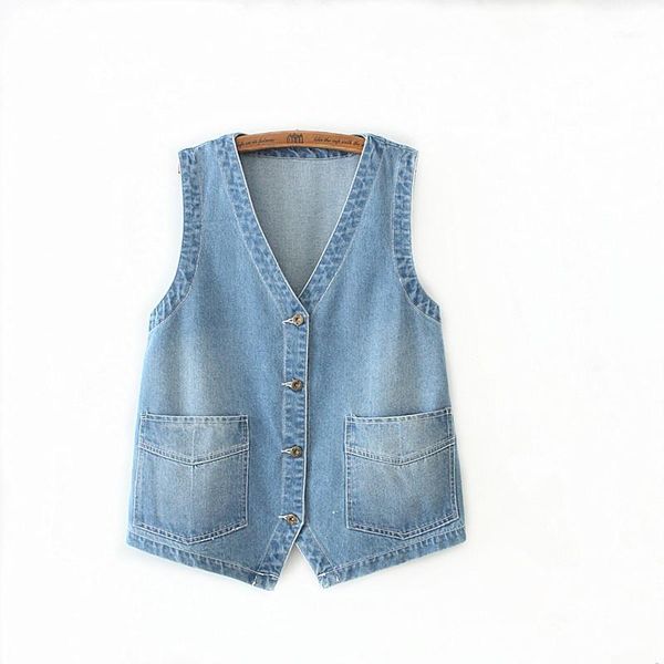 women's vests spring summer denim vest women boyfriend style loose fit sleeveless short jacket college v-neck single breasted waistcoat, Black;white
women's vests spring summer denim vest women boyfriend style loose fit sleeveless short jacket college v-neck single breasted waistcoat, Black;white