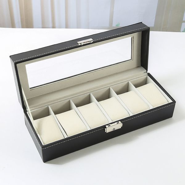 portable 6 slot watch box organizer pu leather jewelry watches display storage case for men women gift outdoor travel kimter-b349f
portable 6 slot watch box organizer pu leather jewelry watches display storage case for men women gift outdoor travel kimter-b349f