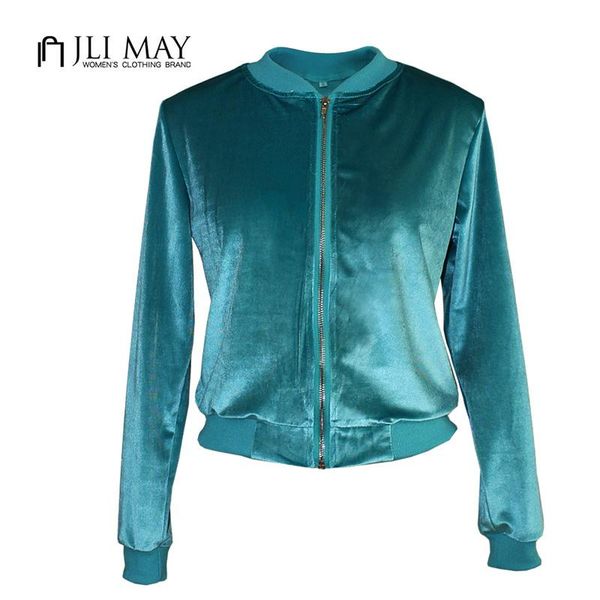 jli may zipper bomber jacket women turtleneck velvet long sleeve solid color blue green short coat casual winter basic jackets, Black;brown
jli may zipper bomber jacket women turtleneck velvet long sleeve solid color blue green short coat casual winter basic jackets, Black;brown