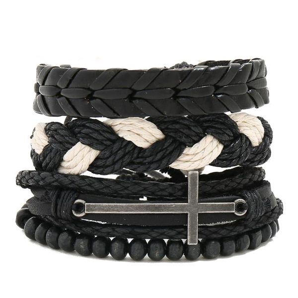 charm bracelets selling wooden bead combination cowhide suit men's bracelet retro woven diy rope hand, Golden;silver
charm bracelets selling wooden bead combination cowhide suit men's bracelet retro woven diy rope hand, Golden;silver