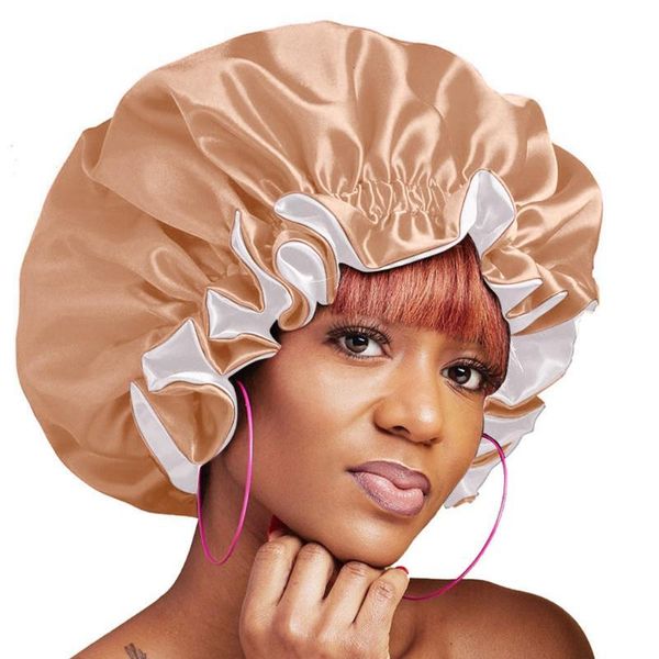 in stock women's beauty big size night cap head cover bonnet satin cheveux nuit silk sleeping cap hat for curly hair care, Blue;gray
in stock women's beauty big size night cap head cover bonnet satin cheveux nuit silk sleeping cap hat for curly hair care, Blue;gray
