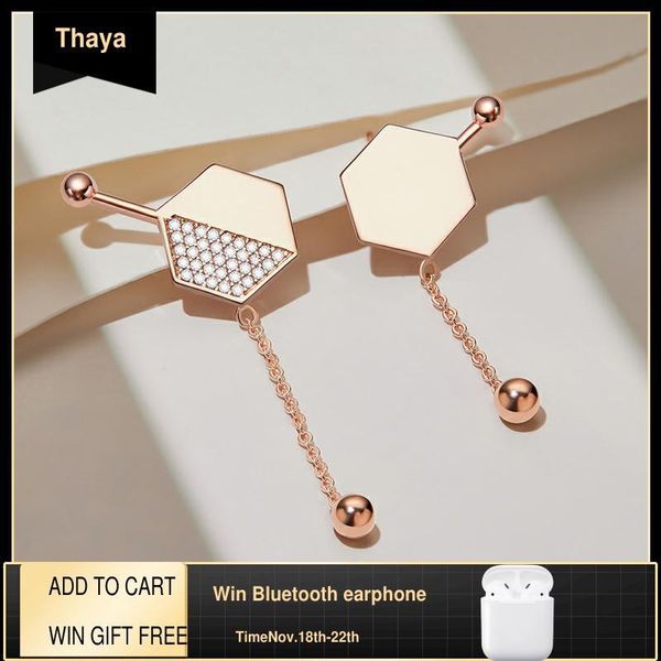 stud thaya creative design molecular shape fashion ear plated 18k gold crystal zircon for women 2021 fine jewelry gift, Golden;silver
stud thaya creative design molecular shape fashion ear plated 18k gold crystal zircon for women 2021 fine jewelry gift, Golden;silver