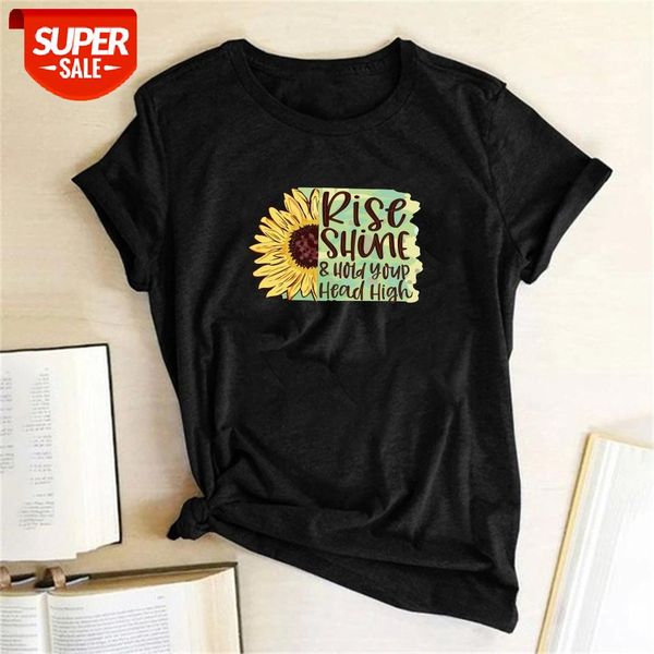 rise shine hold your head high sunflower letter print funny t-shirts women graphic tees aesthetic clothes short sleeve #p80h, White
rise shine hold your head high sunflower letter print funny t-shirts women graphic tees aesthetic clothes short sleeve #p80h, White