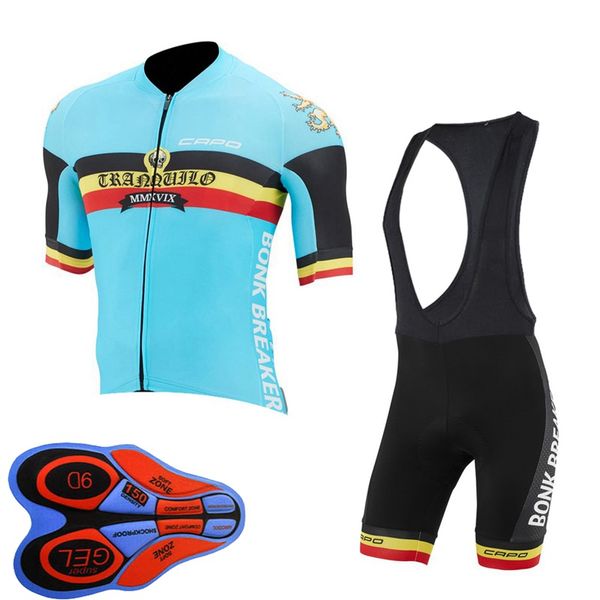Image of Men Cycling Jersey set CAPO Team Short Sleeve road bicycle clothing Summer Quick Dry mtb bike uniform outdoor sportswear Y102605