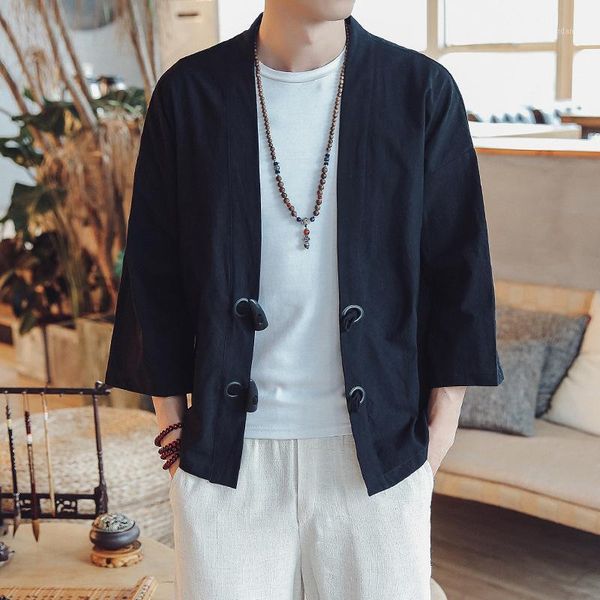 #4506 spring summer thin linen jacket men vintage loose plus size xxxxxl horn buckle kimono v-neck cardigan coat man 5xl tide1, Black;brown
#4506 spring summer thin linen jacket men vintage loose plus size xxxxxl horn buckle kimono v-neck cardigan coat man 5xl tide1, Black;brown