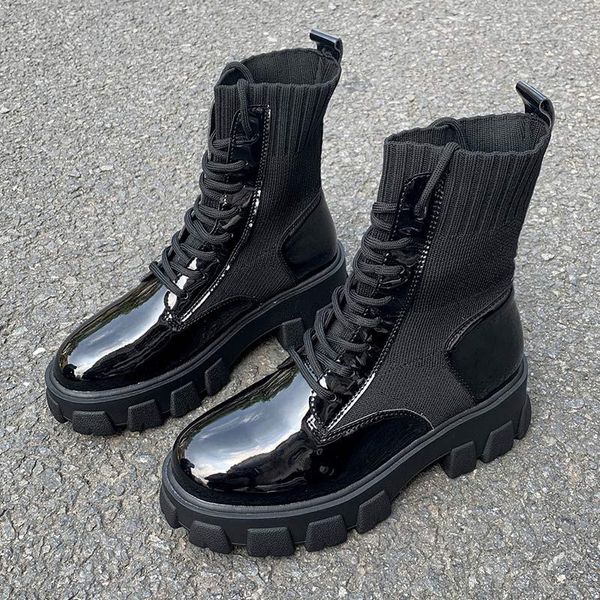 boots 2021 casual lace up gothic combat ankle woman shoes army black sock platform leather women fashion botas mujer
boots 2021 casual lace up gothic combat ankle woman shoes army black sock platform leather women fashion botas mujer