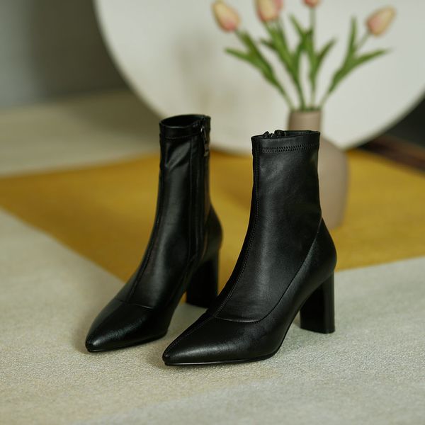 2021 new ankle fashion pointed toe zipper women shoes autumn winter pu leather square high heel short boots size 34-40 7w6e, Black
2021 new ankle fashion pointed toe zipper women shoes autumn winter pu leather square high heel short boots size 34-40 7w6e, Black