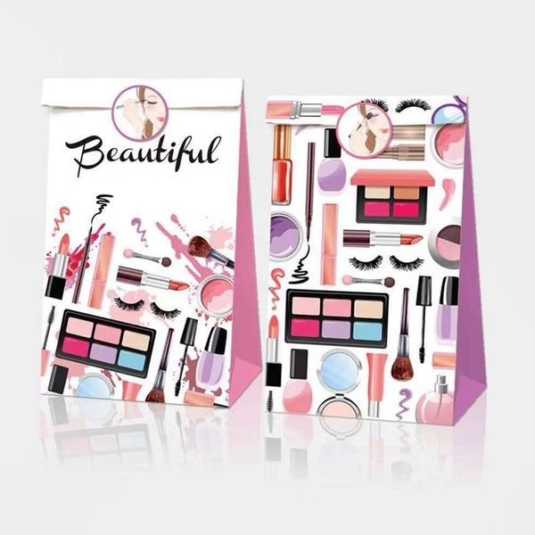 make up theme gifts candy bags happy birthday party decorations with stickers thank you paper gifts bags kids party favors
make up theme gifts candy bags happy birthday party decorations with stickers thank you paper gifts bags kids party favors