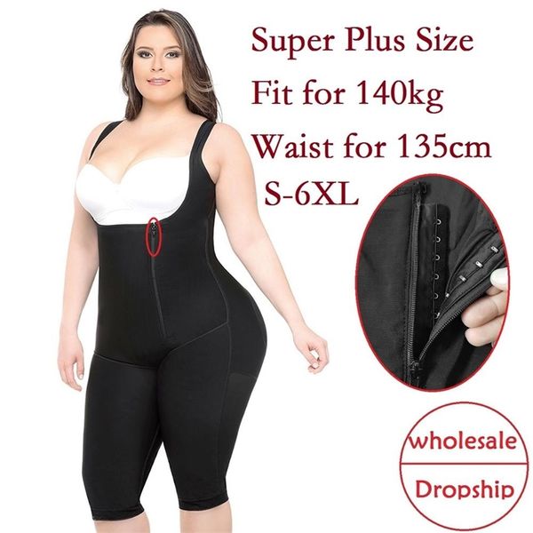 vip link women bodysuit super plus size full body shaper tummy control butt lifter underwear shapewear 201222, Black;white
vip link women bodysuit super plus size full body shaper tummy control butt lifter underwear shapewear 201222, Black;white