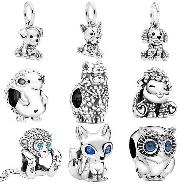 2020 new cute animal charms dog owl fox turtle dangle charms beads fit original european bracelets women diy jewelry 45 types, Black
2020 new cute animal charms dog owl fox turtle dangle charms beads fit original european bracelets women diy jewelry 45 types, Black