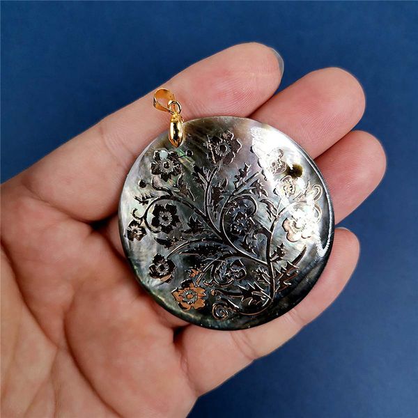 mop189 beach inspired jewelry golden flowers black shell natural pendant 10 pieces q1209, Bronze;silver
mop189 beach inspired jewelry golden flowers black shell natural pendant 10 pieces q1209, Bronze;silver