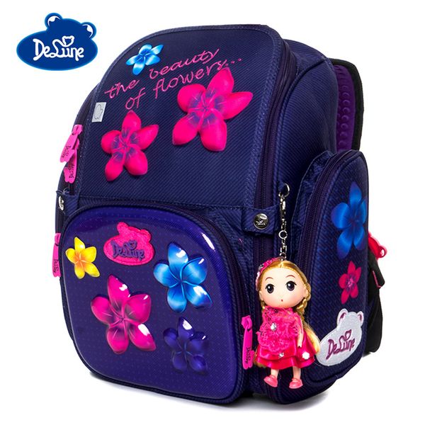 delune new 3d flower pattern school bags for girls cartoon owl backpack children orthopedic backpacks primary mochila infantil y200706
delune new 3d flower pattern school bags for girls cartoon owl backpack children orthopedic backpacks primary mochila infantil y200706