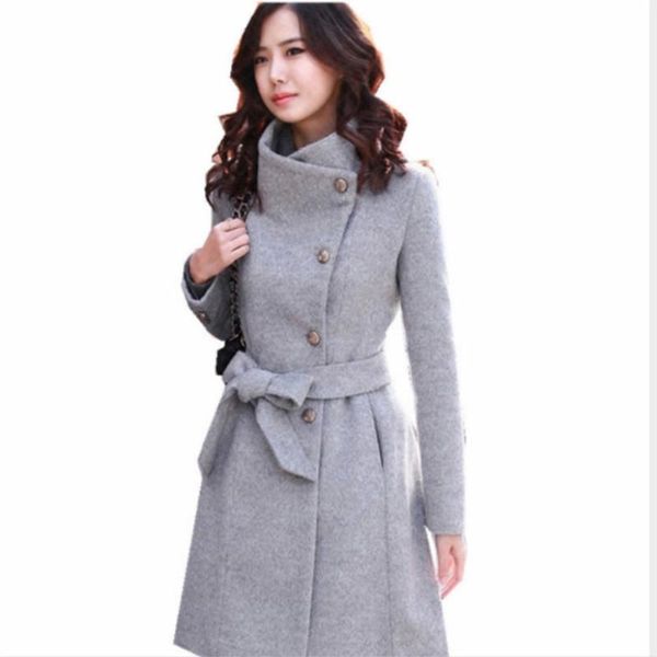 european american fashion woolen coat stand collar single breasted belt woolen windbreaker autumn winter thick warm jacket a946, Tan;black
european american fashion woolen coat stand collar single breasted belt woolen windbreaker autumn winter thick warm jacket a946, Tan;black