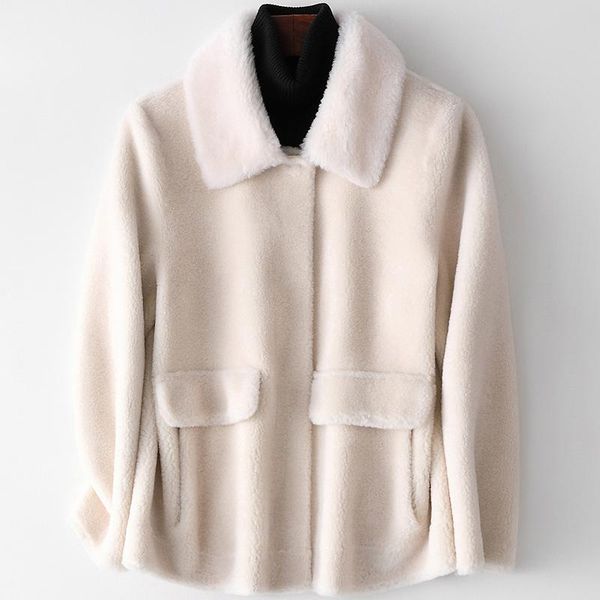 2021 spring winter new real wool fur coats women female composite fur turn down collar short jackets warm outwear solid color, Black
2021 spring winter new real wool fur coats women female composite fur turn down collar short jackets warm outwear solid color, Black