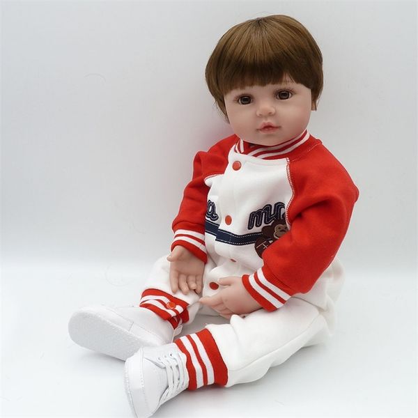 new arrival baby boy 24'' reborn baby dolls toy soft silicone realistic reborn kids so truly wear sport baby clothes child gifts y 
new arrival baby boy 24'' reborn baby dolls toy soft silicone realistic reborn kids so truly wear sport baby clothes child gifts y