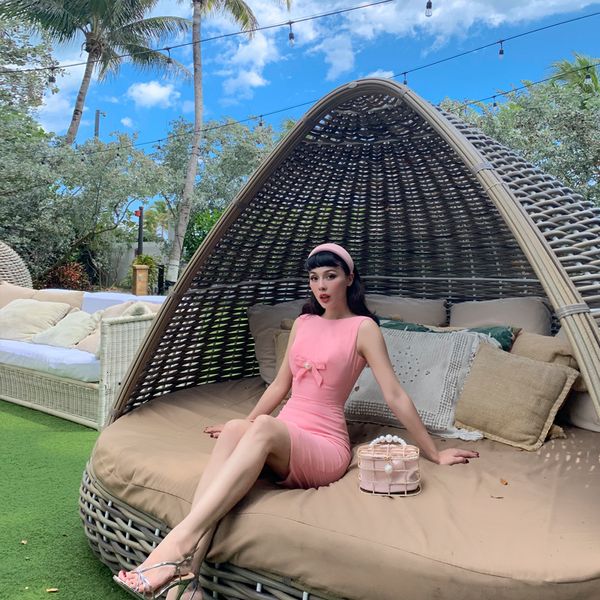 2021 new le palais original of vintage elegant pink butterfly hepburn thin style the sleeveless neck dress party 74a6, Black;gray
2021 new le palais original of vintage elegant pink butterfly hepburn thin style the sleeveless neck dress party 74a6, Black;gray
