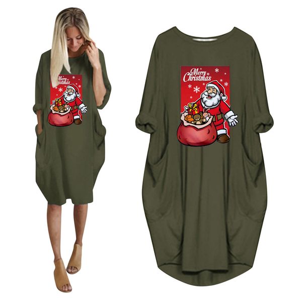 4# women's winter dress plus size loose o-neck pocket christmas printed dress 2020 autumn dresses for women vestidos lj201202, Black;gray
4# women's winter dress plus size loose o-neck pocket christmas printed dress 2020 autumn dresses for women vestidos lj201202, Black;gray