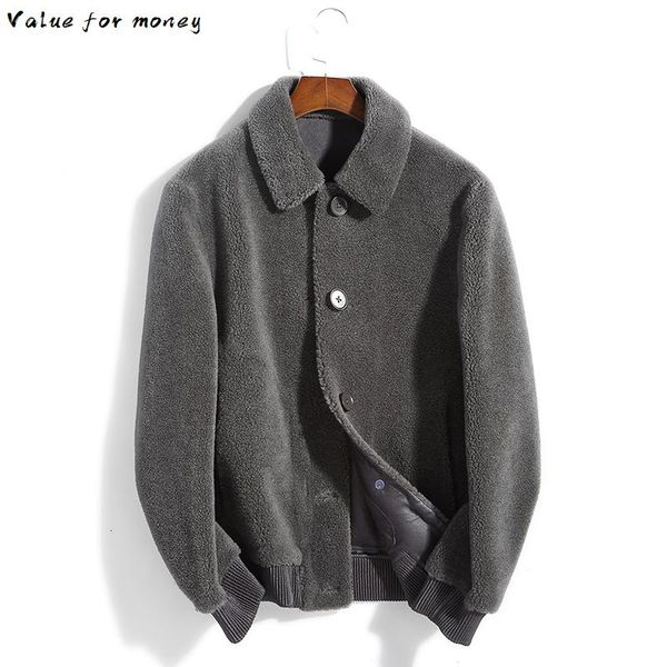 winter autumn real fur coat men sheep shearing 100% wool jacket short korean overcoat erkek mont k9syji012 kj3502, Black
winter autumn real fur coat men sheep shearing 100% wool jacket short korean overcoat erkek mont k9syji012 kj3502, Black