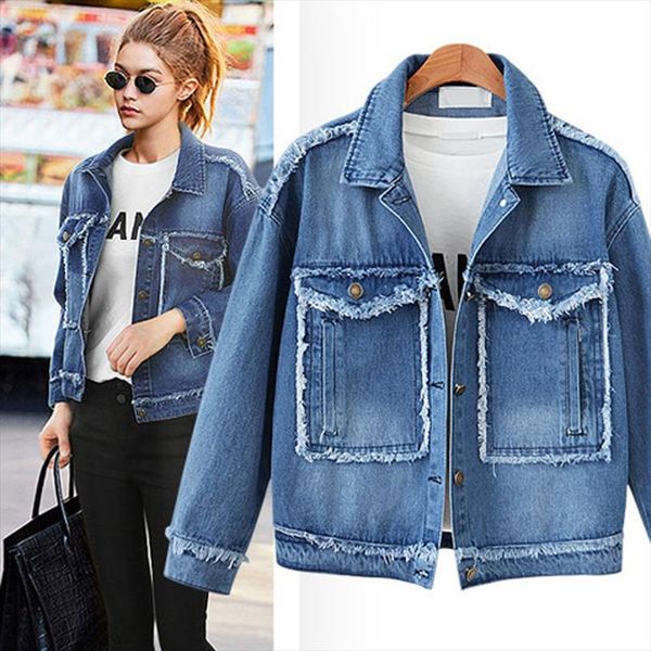 large size 5xl 2020 autumn winter women denim jacket long sleeve short jeans coat for women burrs big pocket plus size outwear, Black;brown
large size 5xl 2020 autumn winter women denim jacket long sleeve short jeans coat for women burrs big pocket plus size outwear, Black;brown
