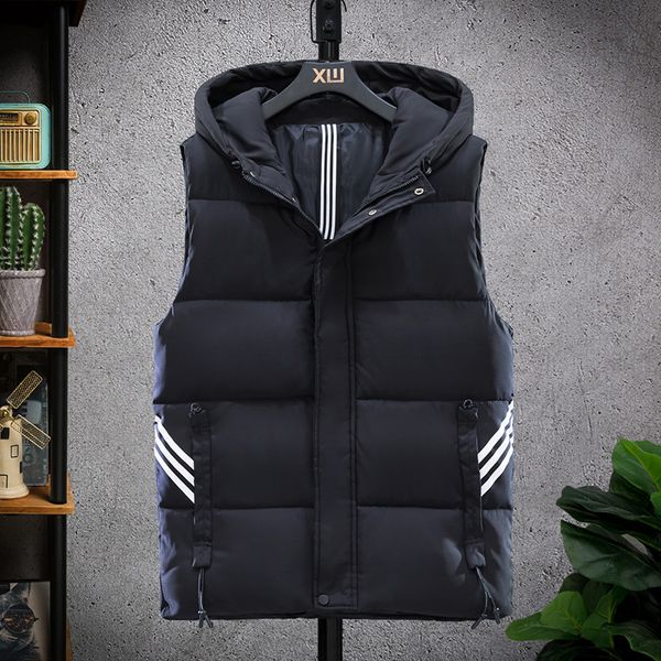 vest autumn and winter new color matching korean cotton shoulder warm thickened large hooded jacket men's coat, Black;white
vest autumn and winter new color matching korean cotton shoulder warm thickened large hooded jacket men's coat, Black;white