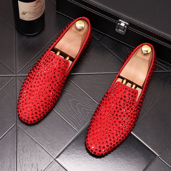 designer italian fashion punk nightclub wear cow leather slide in lazy shoes crystal summer chaussure male moccasins ooxq, Black
designer italian fashion punk nightclub wear cow leather slide in lazy shoes crystal summer chaussure male moccasins ooxq, Black