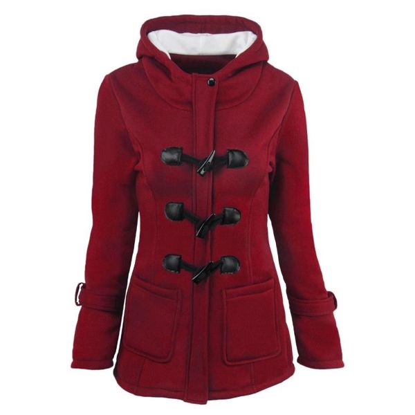women's jackets autumn thick hooded tights retro women trumpet buckle coat jacket xl 6xl slim spring, Black;brown
women's jackets autumn thick hooded tights retro women trumpet buckle coat jacket xl 6xl slim spring, Black;brown